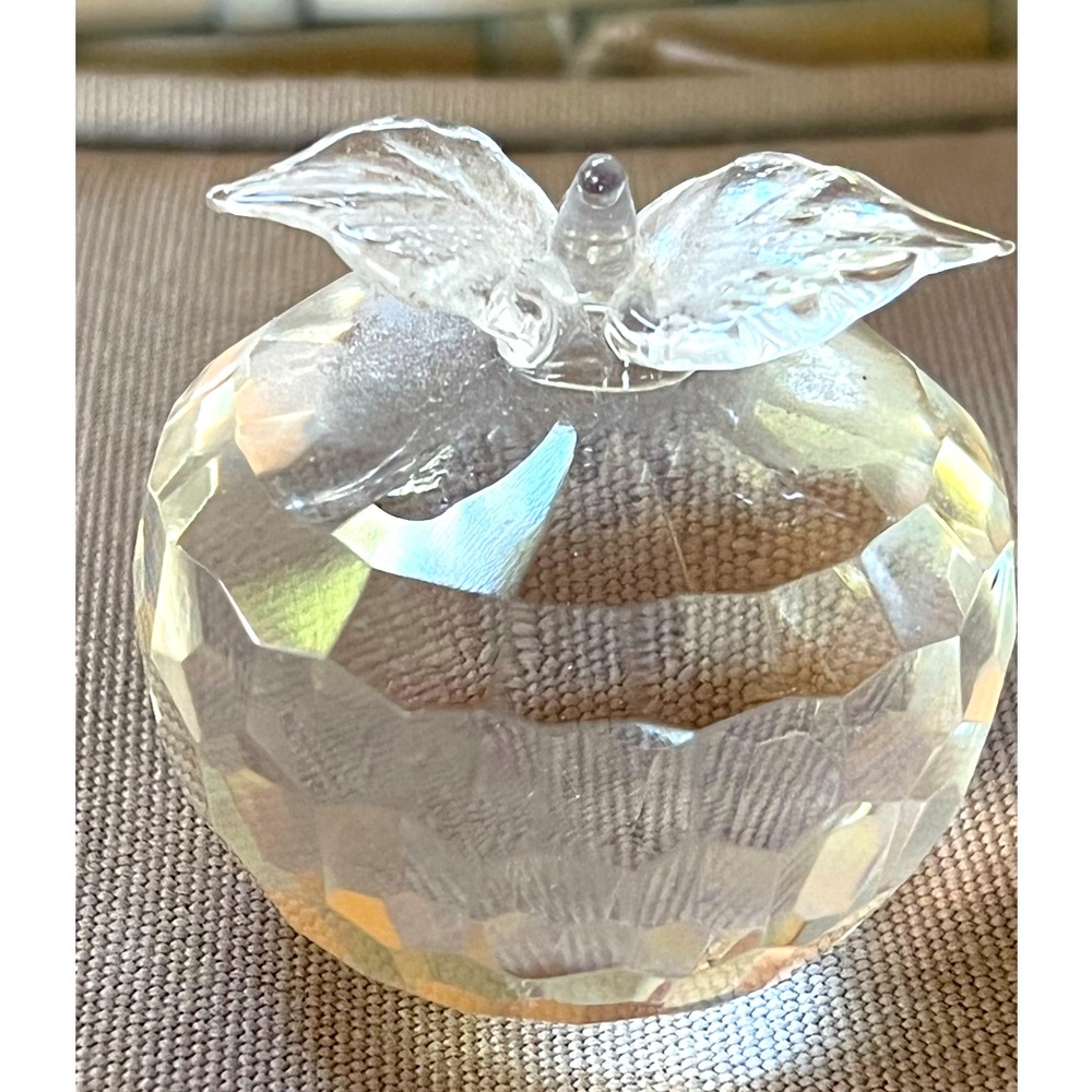 Crystal Apple Decor